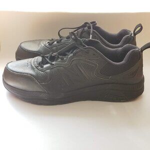New Balance 857v3 Work Shoes Mens 12.5 6E Black Leather Slip Resistant MX857AB3